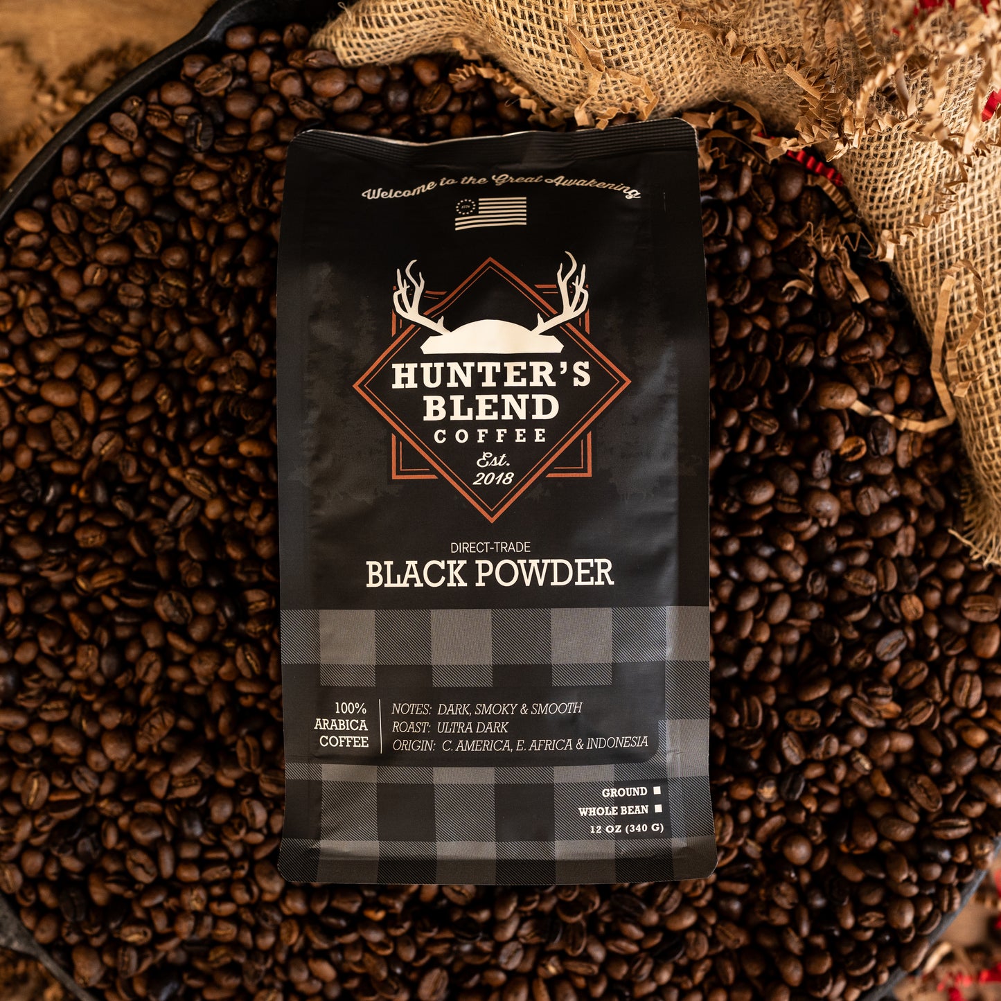 Black Powder (Dark Roast) - Hunter's Blend Coffee