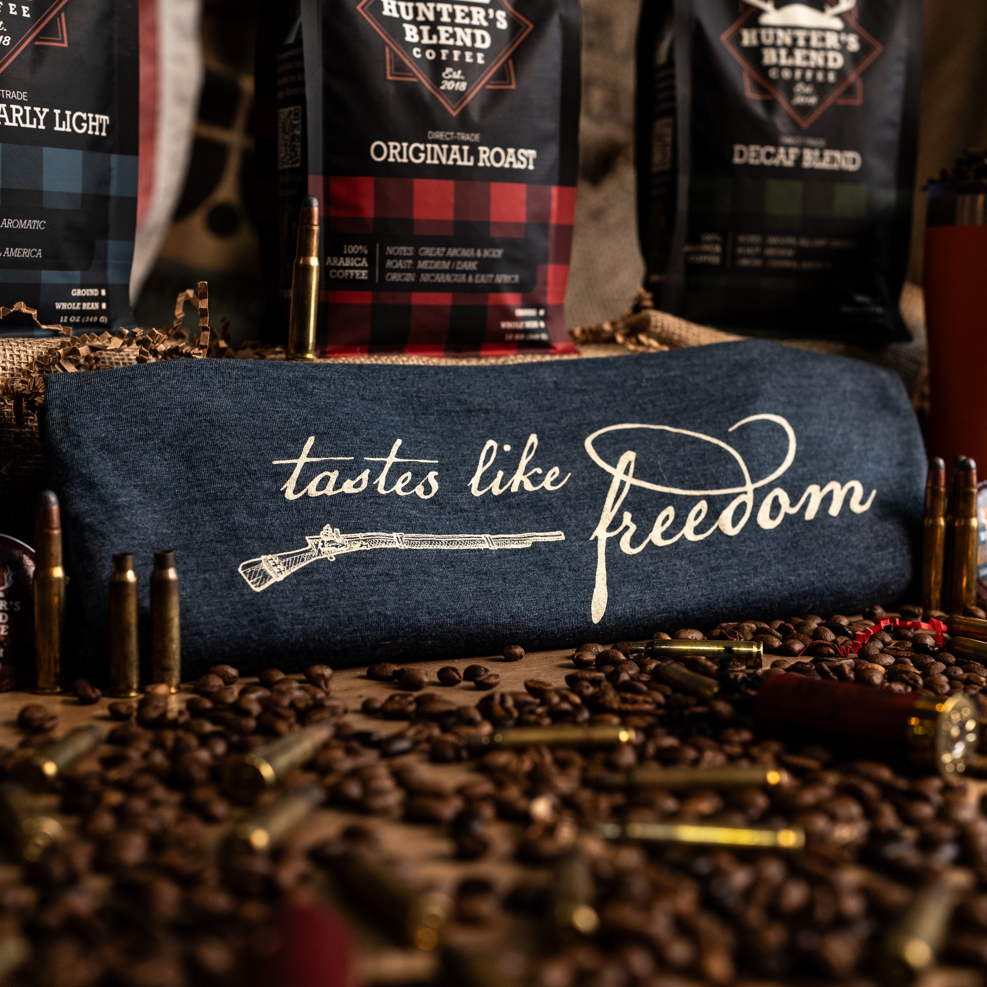 Freedom Tee - USA MADE - Hunter's Blend Coffee