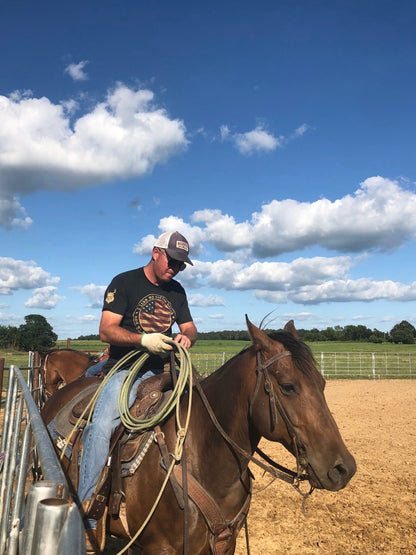 Renounce Tea Flag Tee - USA MADE - Hunter's Blend Coffee