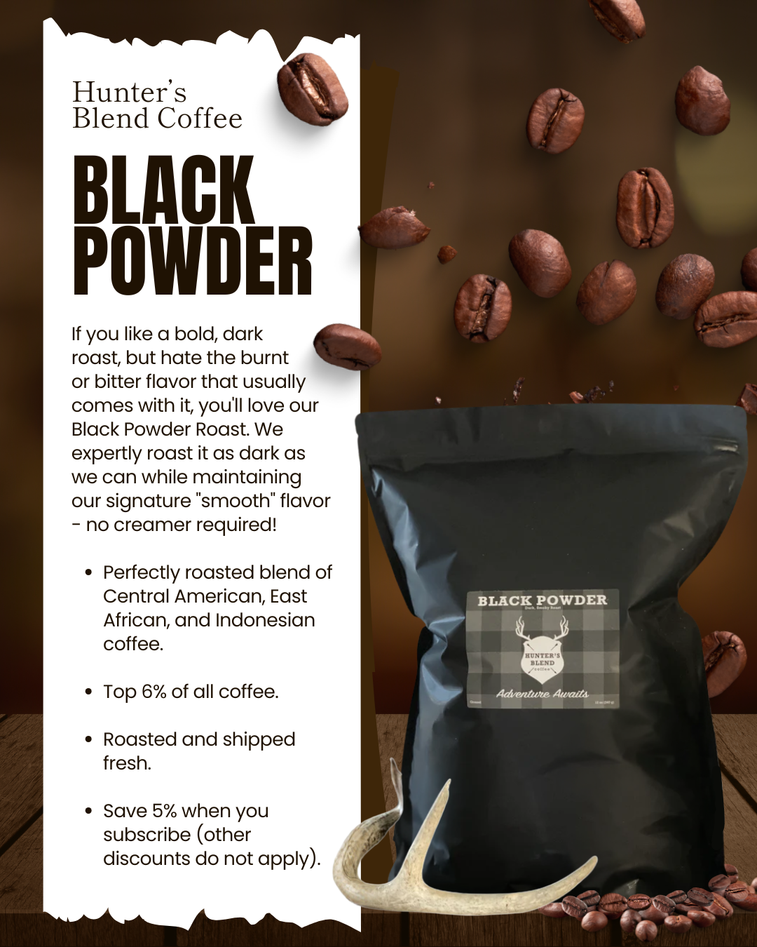 Bulk Coffee | 5lb. - Hunter's Blend Coffee