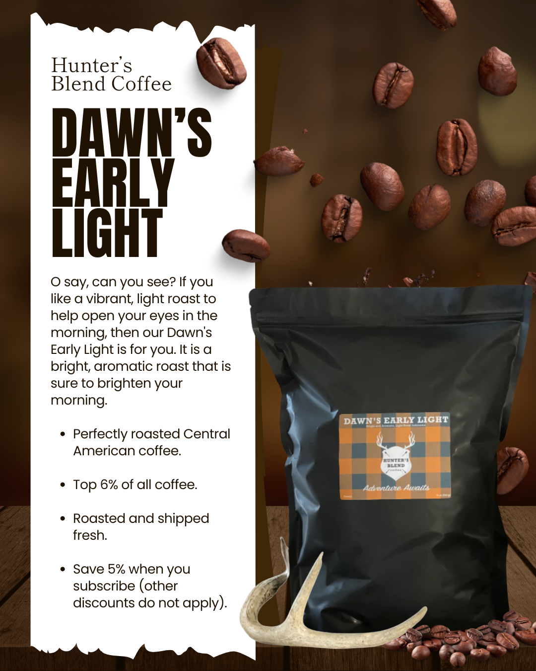 Bulk Coffee | 5lb. - Hunter's Blend Coffee