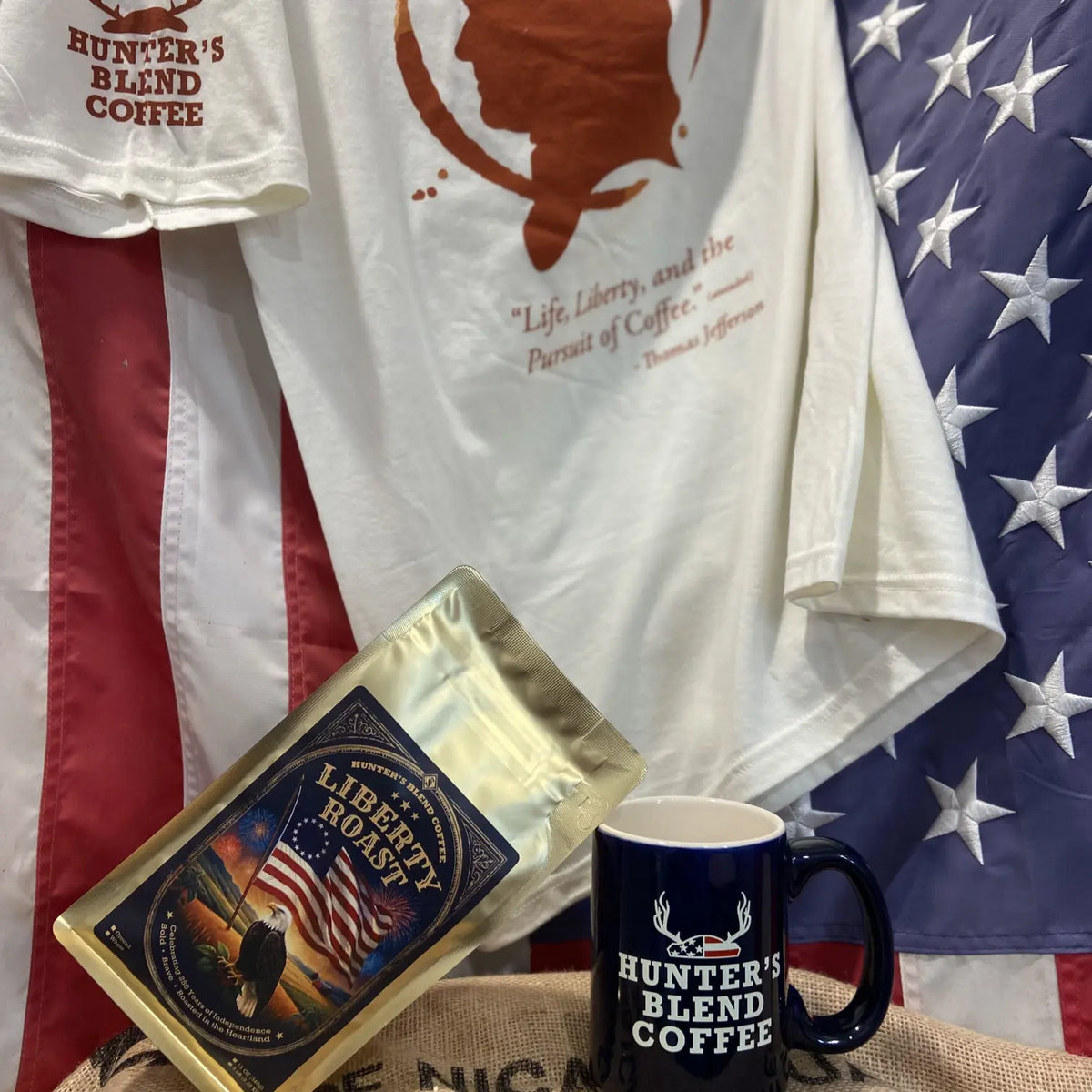 Pursuit of Coffee Tee, Freedom Mug & Coffee Bundle | Save 10%