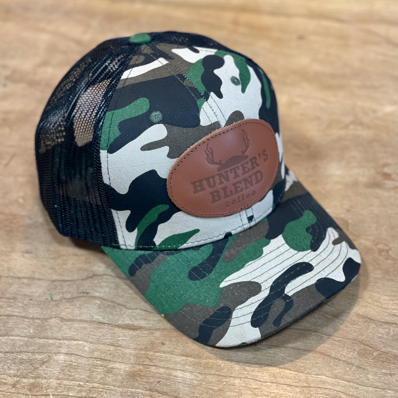 Leather Patch Hat - Hunter's Blend Coffee